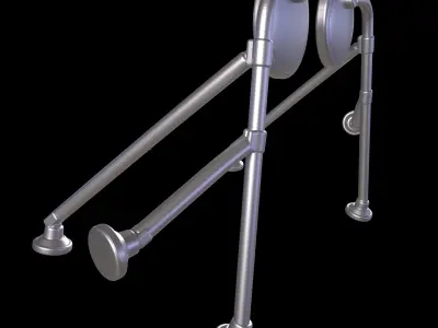 VOLVO VNL TRACTOR TRUCK 2002 HOOD MIRRORS 3D print model