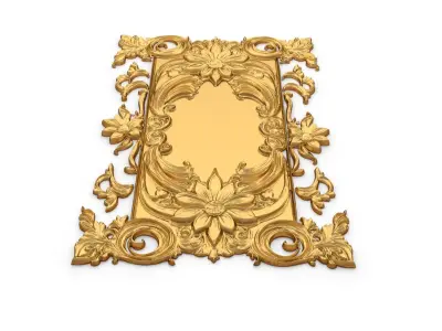 classical door decor 12 3D model