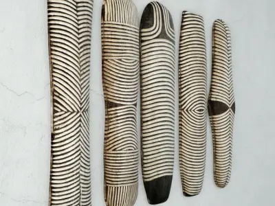 Zulu Elongated Shields 2 3D model