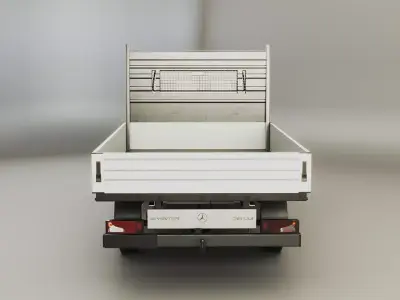 Mercedes Sprinter Pickup Body 4x4 Low-poly 3D model