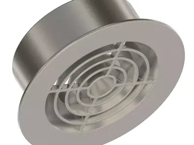 Round Air Conditioning Vent 3D print model