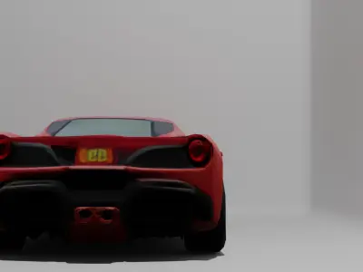 High-Performance Sports Car 3D Model  3D model