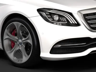 Mercedes Benz S 450 Lang 4MATIC V222 2018 3D model