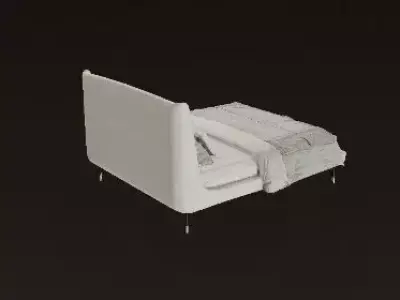 Luxury Modern Bed High-End Bedroom Furniture 3D Model 3D model