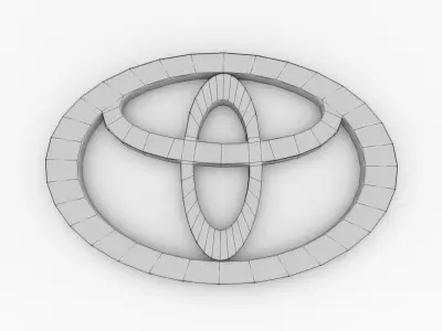 Toyota Emblem 3D model purchase