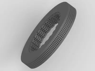  F1 CAR CERAMIC VENTILATED BRAKE DISC  3D model