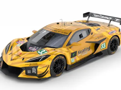 Corvette Z06 GT3 R LMGT3 2025 3D model