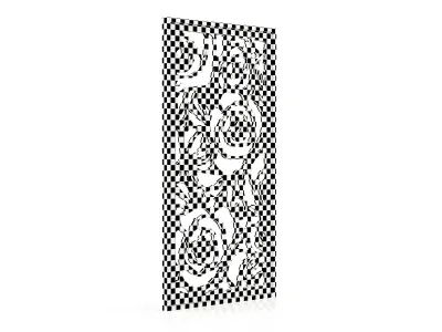 Decorative Pattern CNC Wall Partition 3d Panel 005 Free 3D model