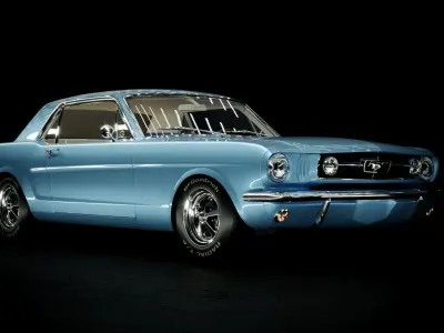 Ford Mustang 1965 Coupe Classic Pony Car  3D model