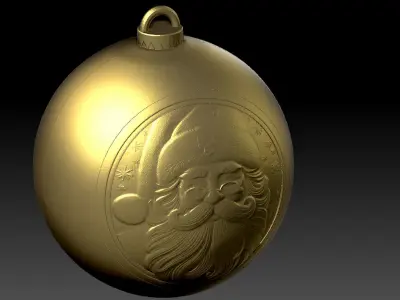 SANTA CLAUS THEMED CHRISTMAS TREE ORNAMENT 3D print model