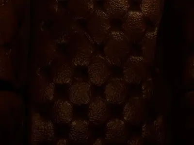 A log cabin in the winter of Christmas 3D model