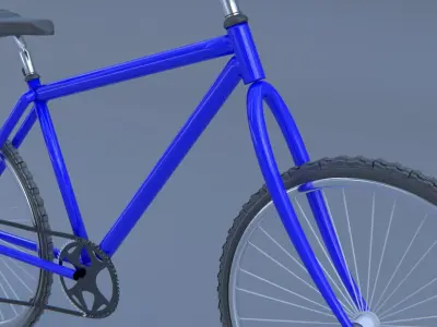 Speedy Blue Bike 3D model