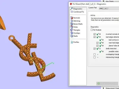 Yves Saint Laurent Pendant 3D print model