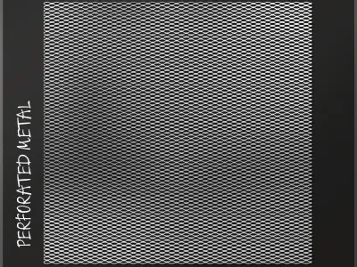 Perforated metal 1-7 3D Model Collection