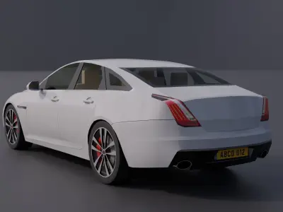 Generic Luxury Sedan 4 Low-poly 3D model