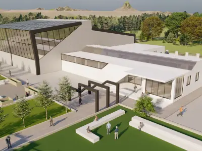 Complete Architecture Thesis  Sports AND Wellness Complex 3D model