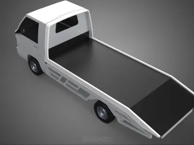 FLATBED TOW TRUCK TOWING TOWTRUCK PICK UP L300 RECOVERY VEHICLE 3D model