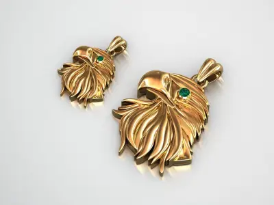 Eagle pendant 3D print model