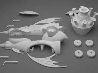 Wacky Races - the mean machine Free 3D print model