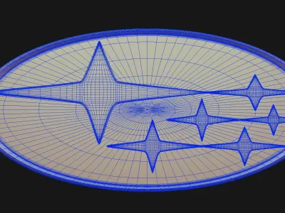 Subaru Logo 3D model get