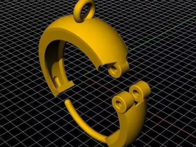 Bali Earrings 3dm file 3D print model