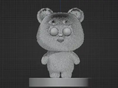 Cute Animal Character Panda for games cartoon and more other Low-poly 3D model
