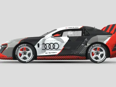 Audi S1 E-Tron Hoonitron by Ken Block 3D model