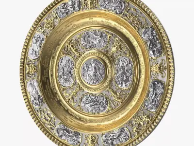 Wimbledon Cups Women 3D model