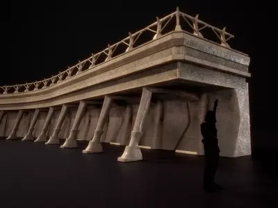 building 11 Low-poly 3D model