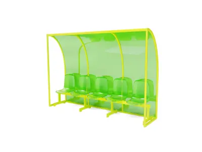 Team dugout  Free 3D model