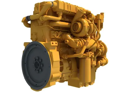 Industrial Diesel Engine 3D model