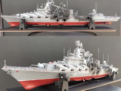 Russian warship 3D print model