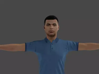 Kylian Mbappe football player 3D model