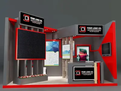 Booth Exhibition Stand a171 3D model