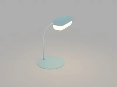 A set of four lamps 3D model