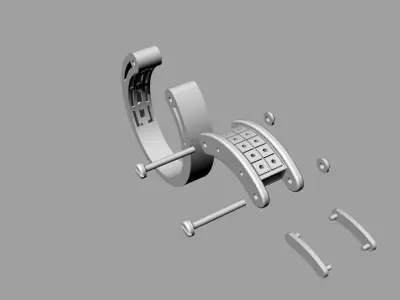 Jewelry Mens Ring Gold 3D print model buy