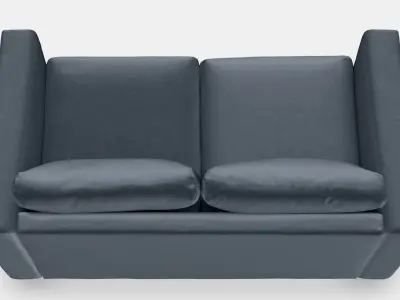 VIMLE 2-seat sofa 11 Low-poly 3D model