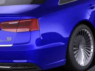 Audi A6L e-tron 2017 VRAY 3D model