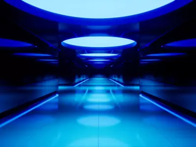 Futuristic Hallway UE4 3D model