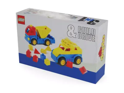 Cars and action games Building Vehicle Set Low-poly 3D model