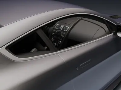 Aston Martin Vantage V12 Low-poly 3D model