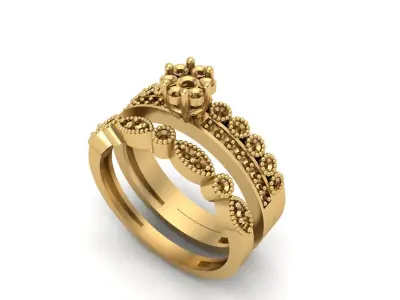 Jewelry ring 002 3D print model Free 3D print model