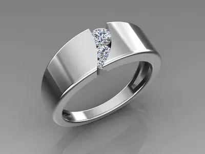 Band Ring 3D print model