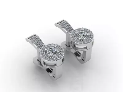 Women Earrings 3DM STL Womens Earring Renders 3D print models   3D print model 33
