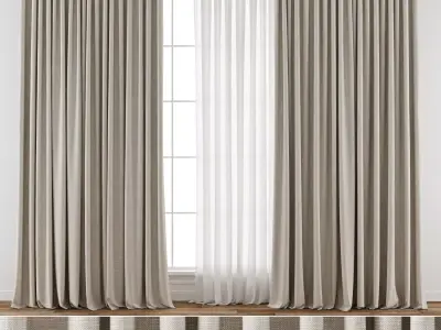 Curtain 001 3D model