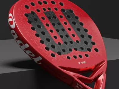 Padel Racket 3d Model 4K PBR Textures Realistic Tennis Equipment 3D model