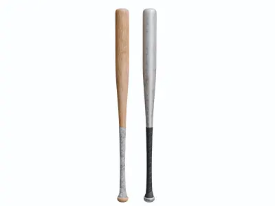 Baseball Bats 01 Low-poly 3D model