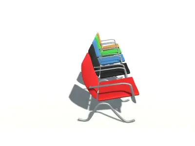 Armchair 2 chairs 3D model