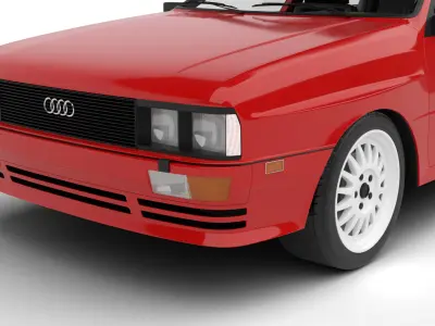 Audi Quattro UR 20v 1980 3d model 3D model
