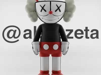 Kaws CupHead x MugMan for Print 3D print model